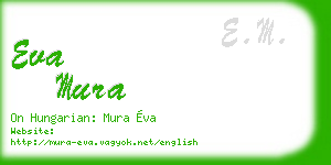 eva mura business card